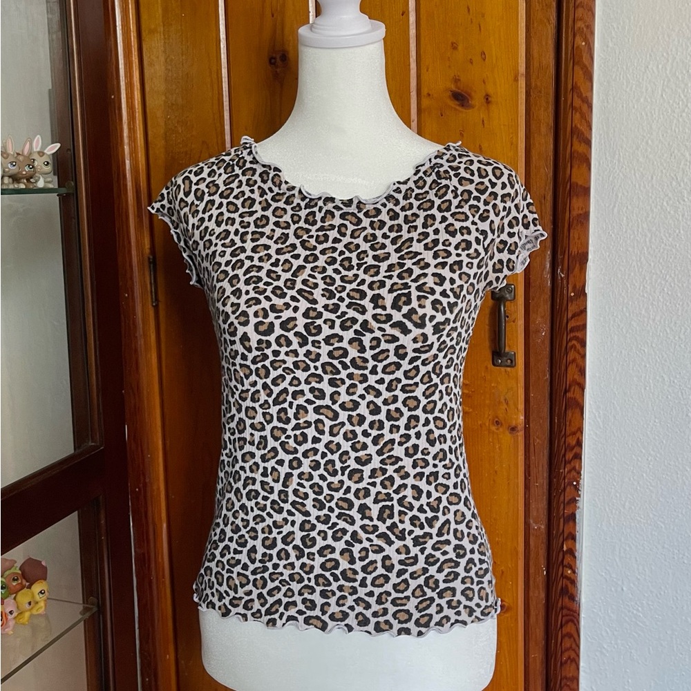 Old Navy Leopard Print Top Size XS-S